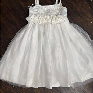 Bonnie Jean White Floral Girls Dress